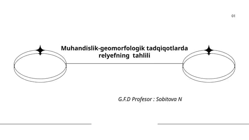 Muhandislik-geomorfologik tadqiqotlarda relyefning tahlili 1