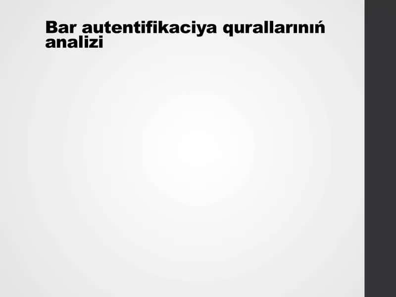 Mavjud autentifikatsiya vositalarining tahlili 1