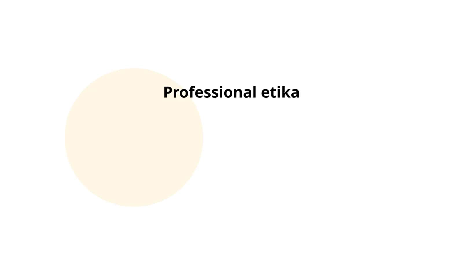 Professional etika 1