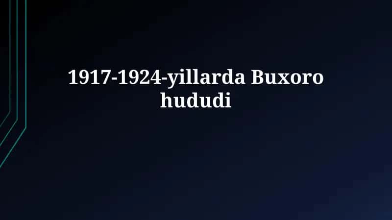 Buxoro Xalq Sovet Respublikasining muammolari 1