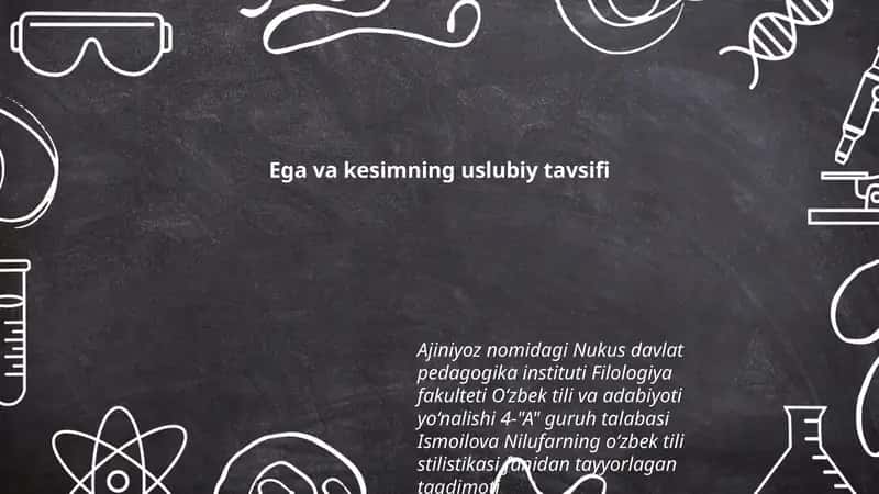 O‘zbek tili stilistikasi fanidan taqdimot 1