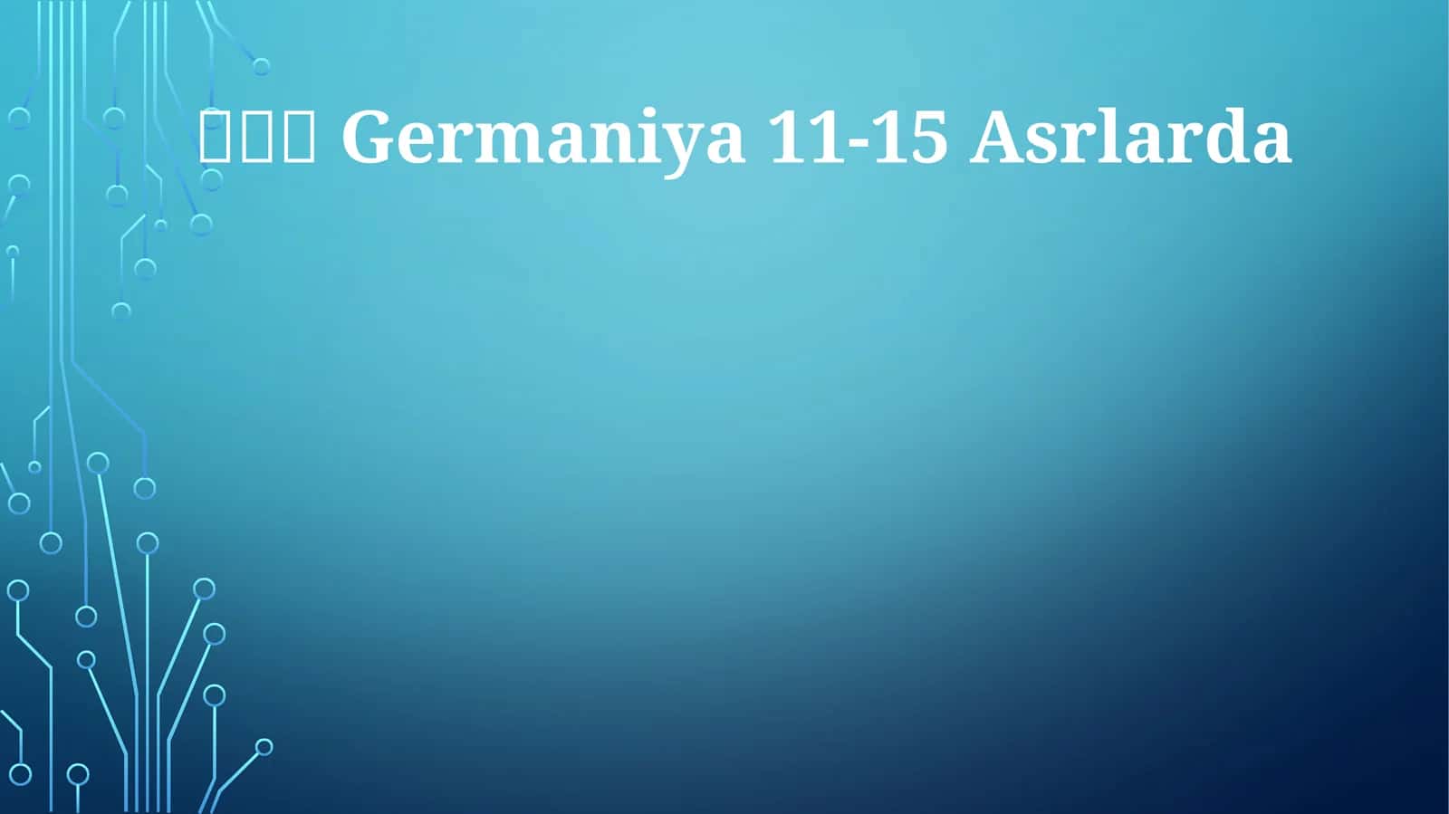 Germaniya 11-15 Asrlarda 1
