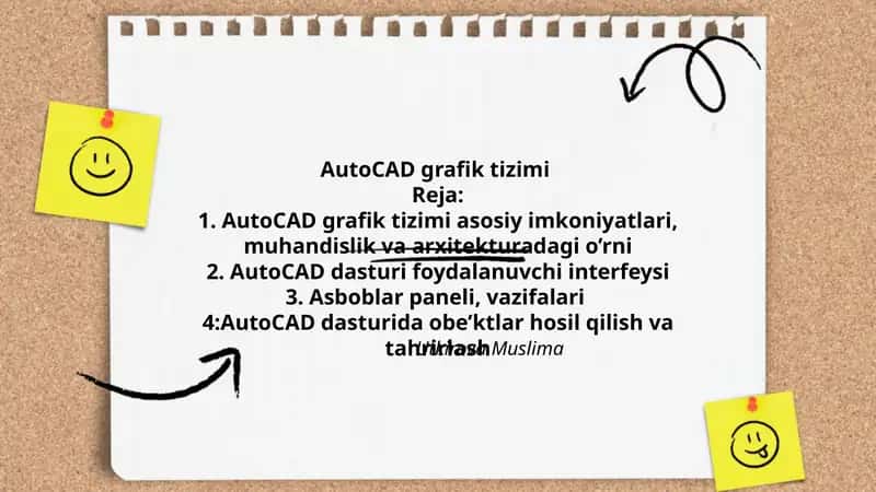 AutoCAD grafik tizimi 1