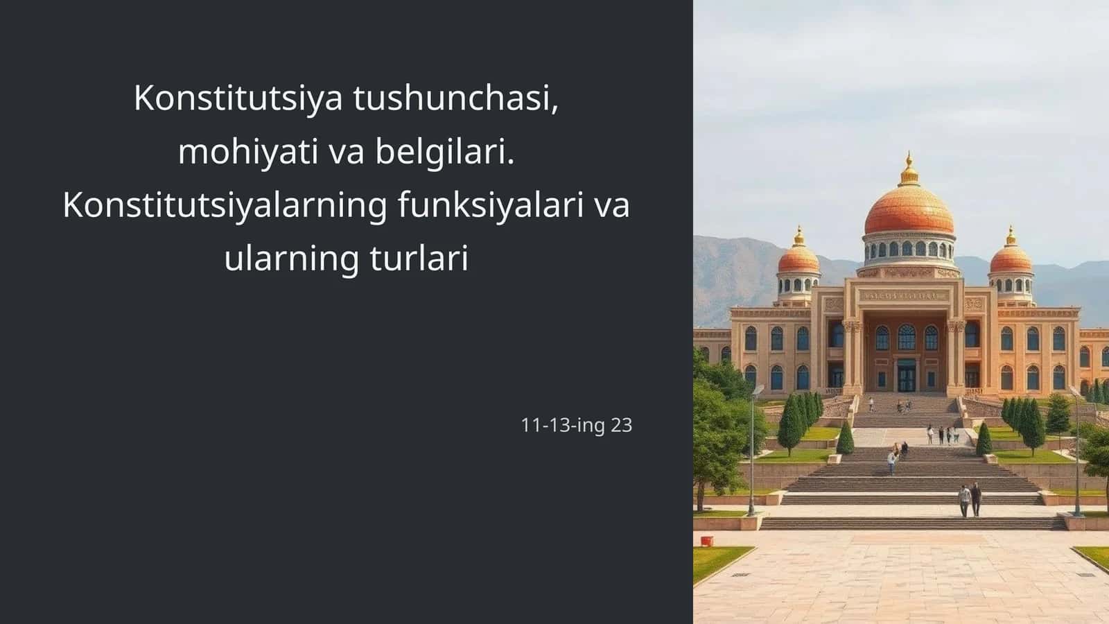 Konstitutsiya tushunchasi, mohiyati va belgilari 1