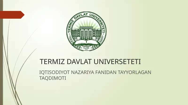 Milliy iqtisodiyotning muvozanatli va mutanosibli rivojlanishi 1