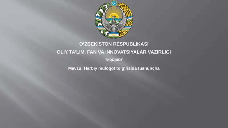 Harbiy aloqa 1