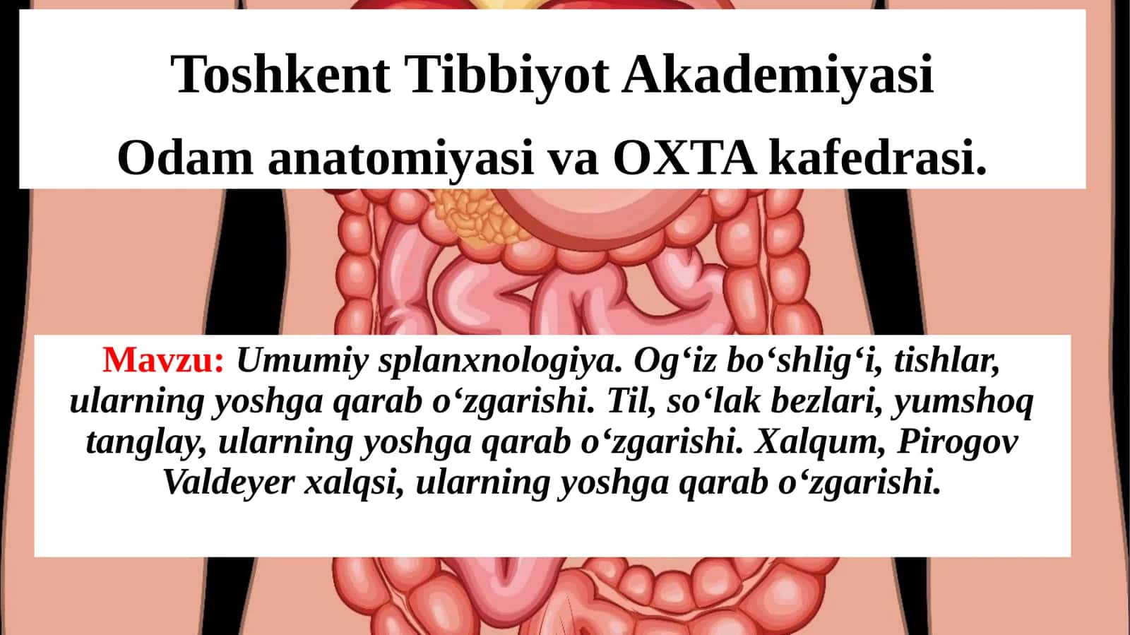 Umumiy splanxnologiya 1