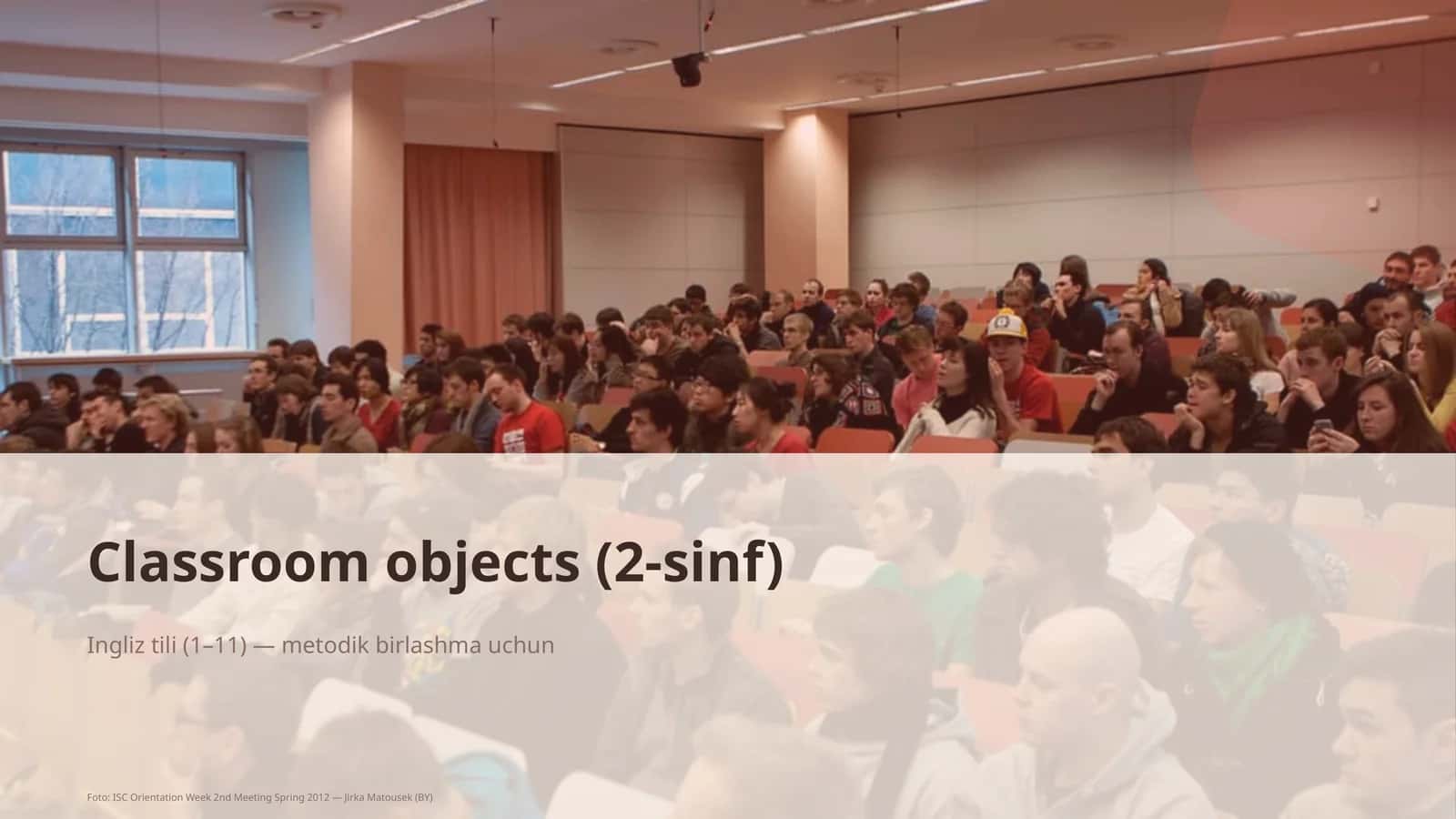 2-sinf Classroom objects 1