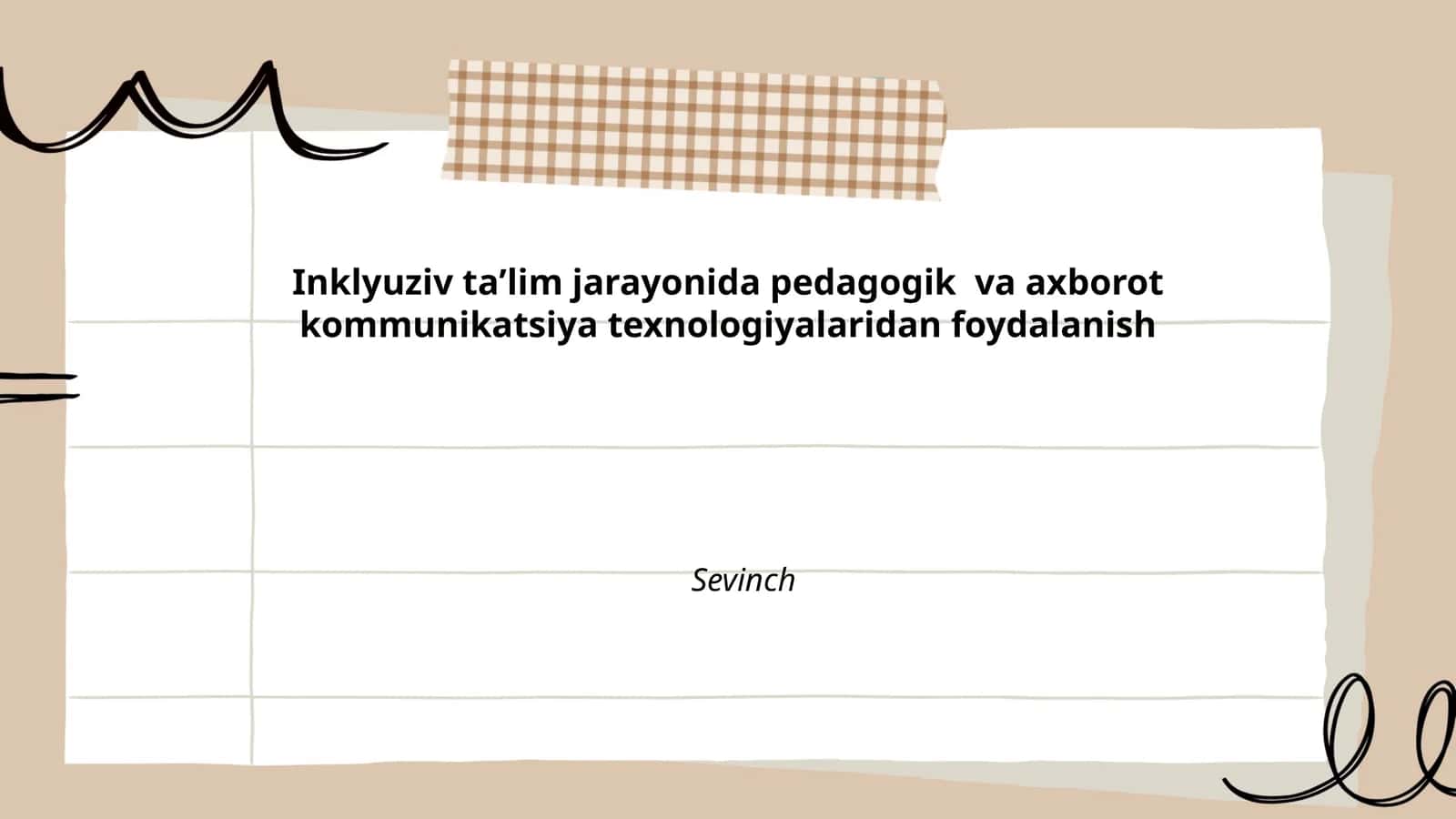 Inklyuziv taʼlim jarayonida pedagogik va axborot kommunikatsiya texnologiyalaridan foydalanish 1