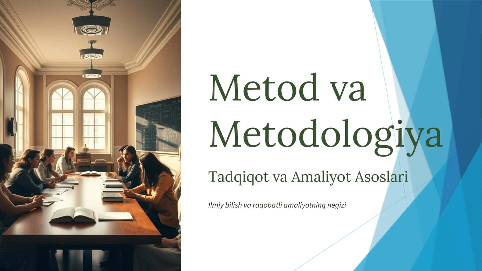 Metod va Metodologiya 1