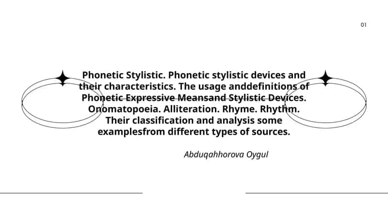 Phonetic Stylistic 1