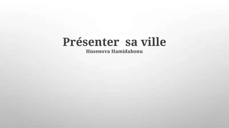 Découvrir ma ville 1