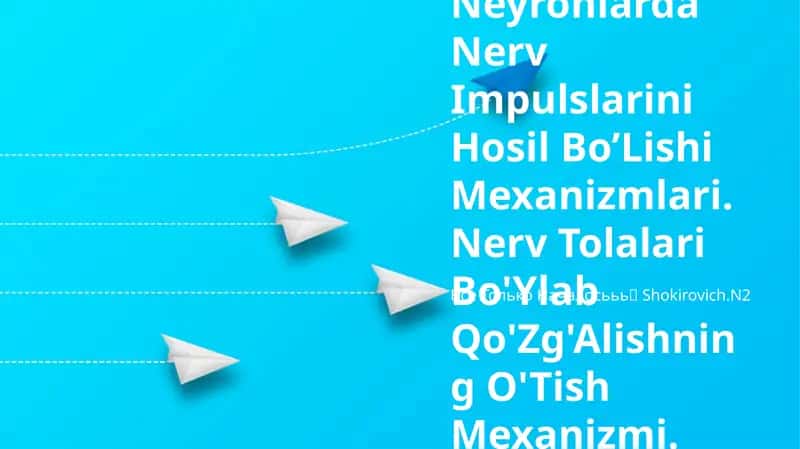 Neyronlarda Nerv Impulslarini Hosil Bo'Lishi Mexanizmlari 1