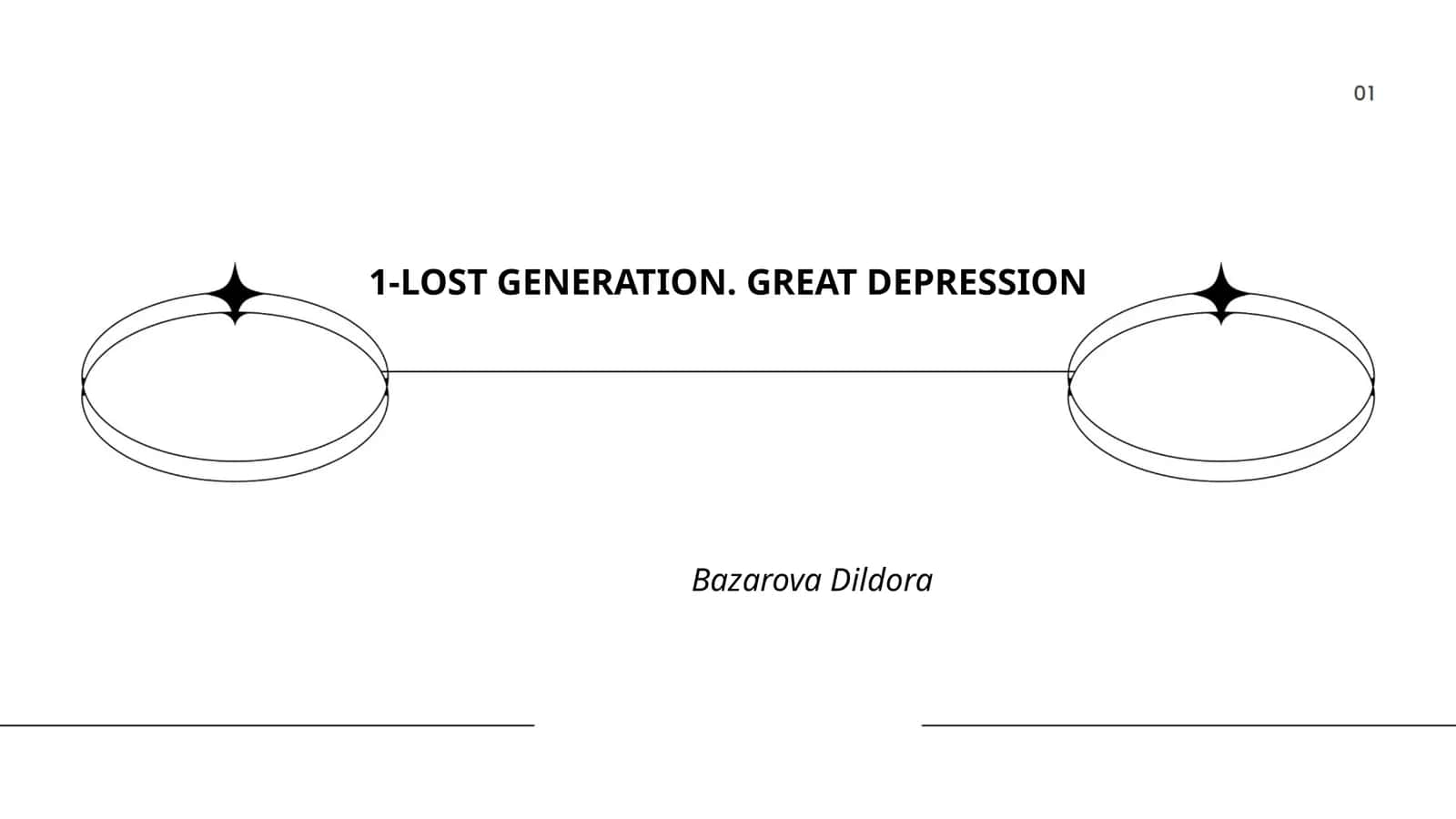 LOST GENERATION. GREAT DEPRESSION 1