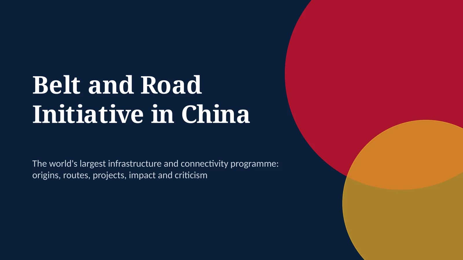Belt and Road Initiative in China 1