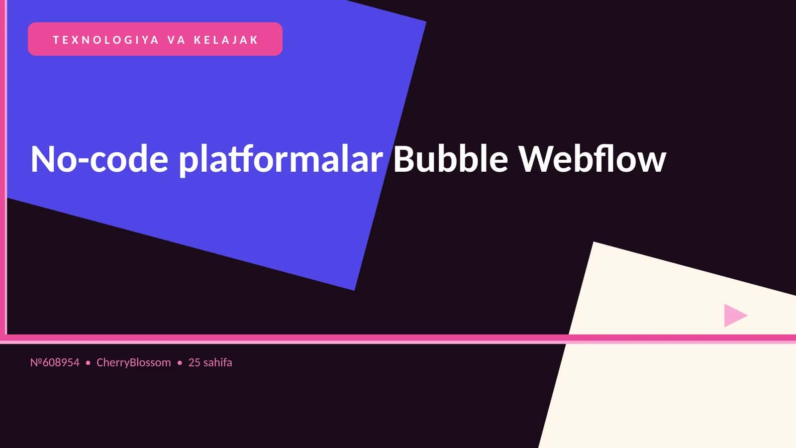 No-code platformalar Bubble Webflow 1
