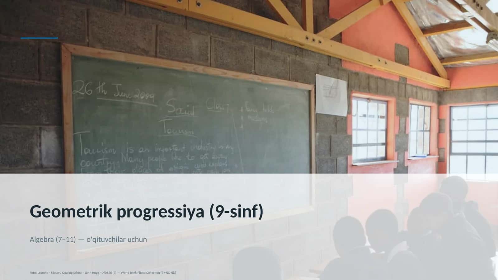 Geometrik progressiya (9-sinf) 1