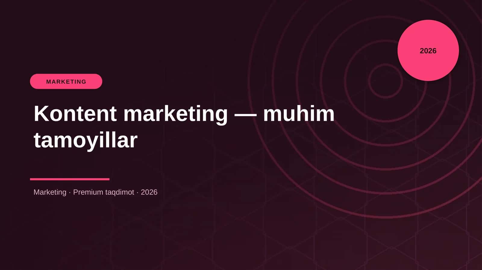 Kontent marketing — muhim tamoyillar 1