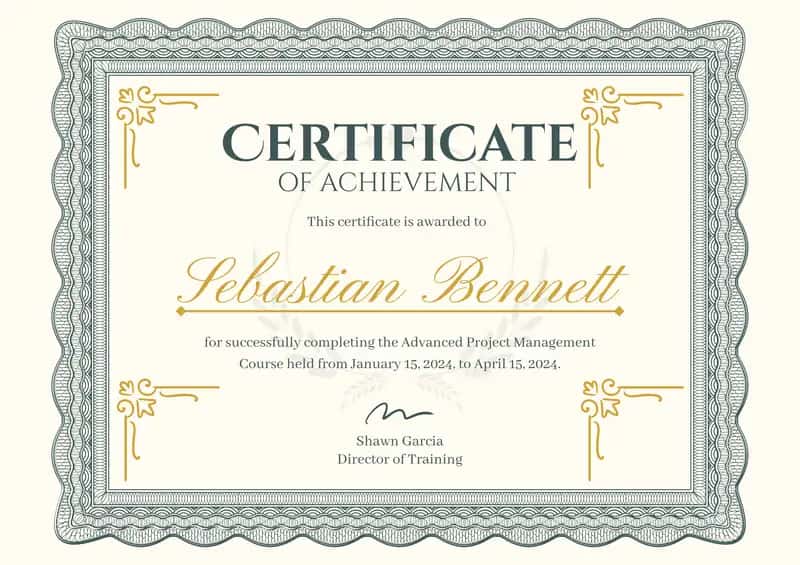 Advanced Project Management Course 1