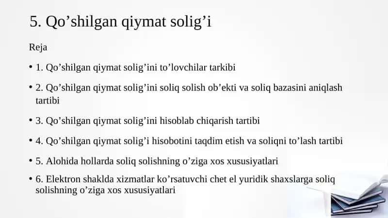 Qo‘shilgan qiymat solig‘i 1