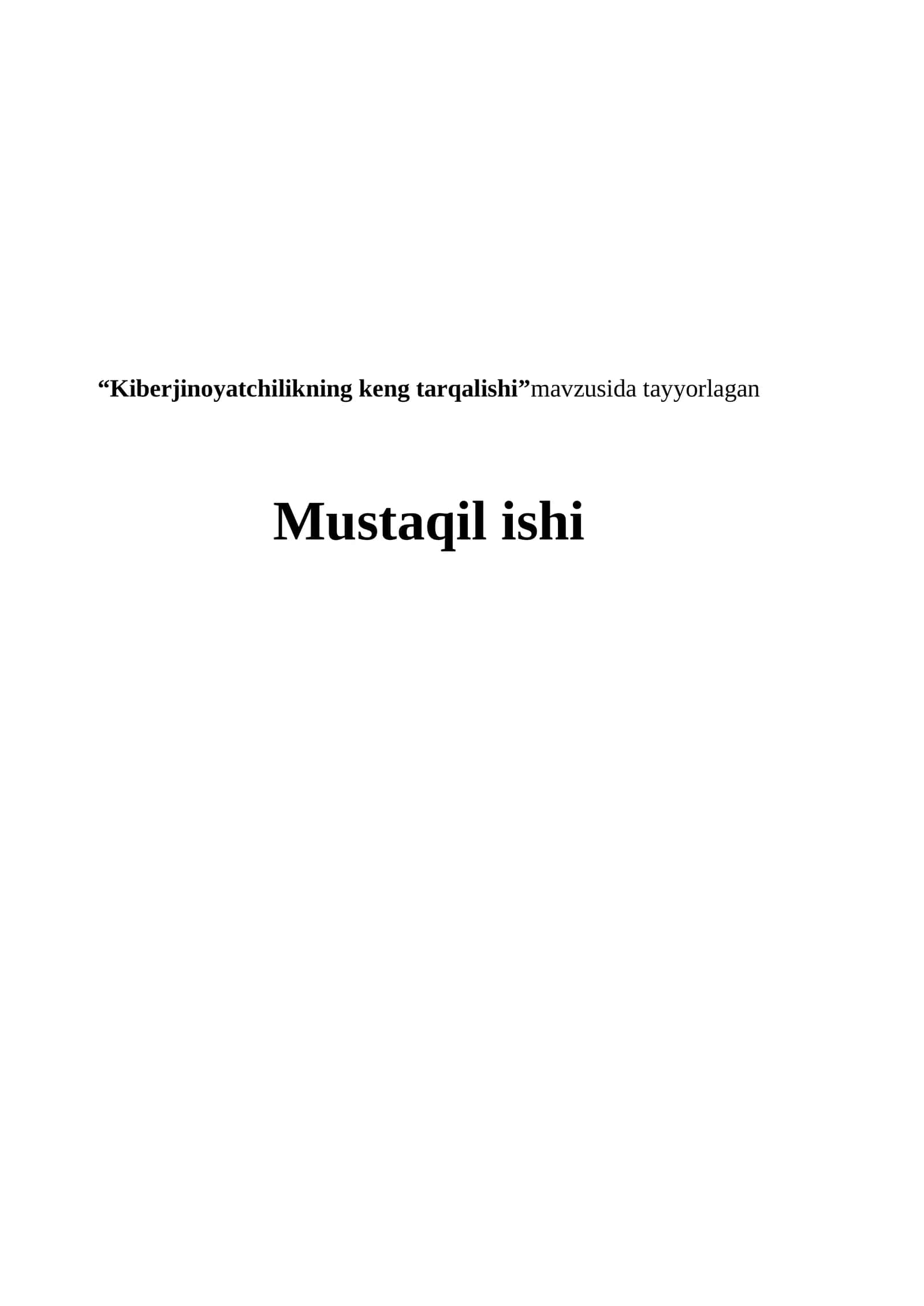 Kiberjinoyatchilikning keng tarqalishi 1