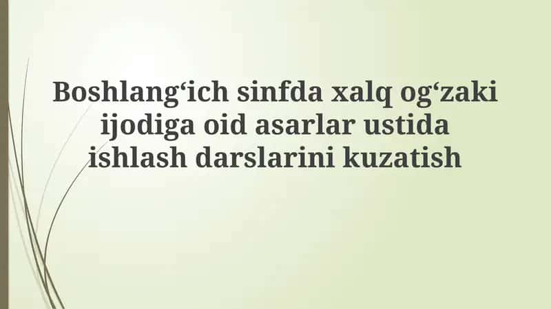 Folklor darslari 1