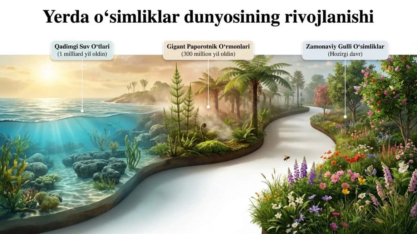 Yerda o'simliklar dunyosining rivojlanishi 1