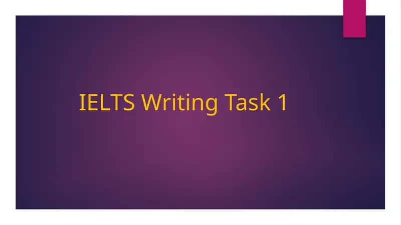 IELTS Writing Task 1 1