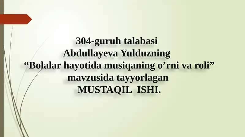Bolalar hayotida musiqa 1