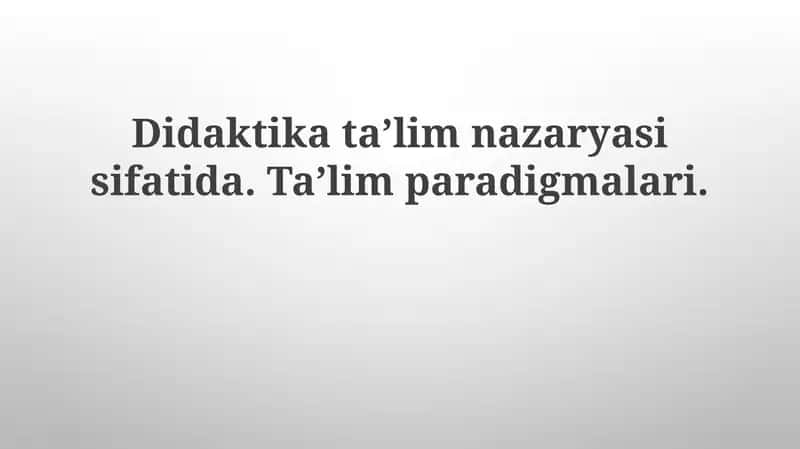 Kognitiv paradigma 1