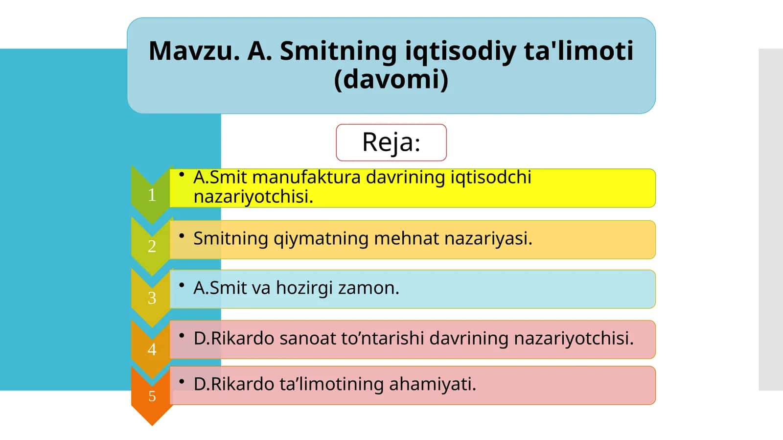 Tavsiya etilayotgan adabiyotlar 1
