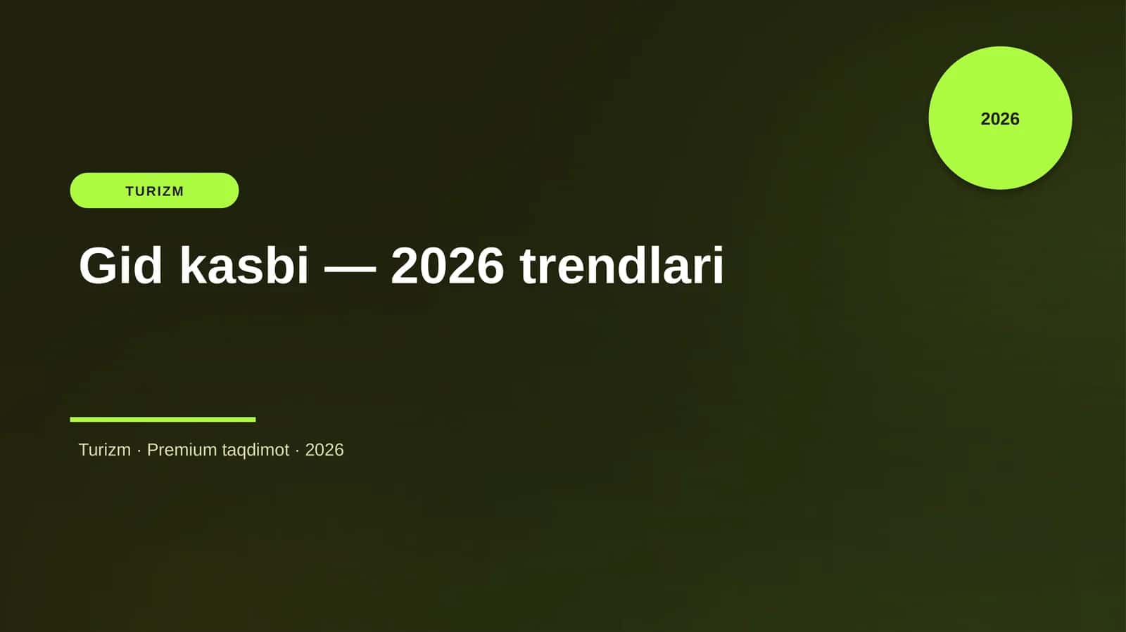 Gid kasbi — 2026 trendlari 1