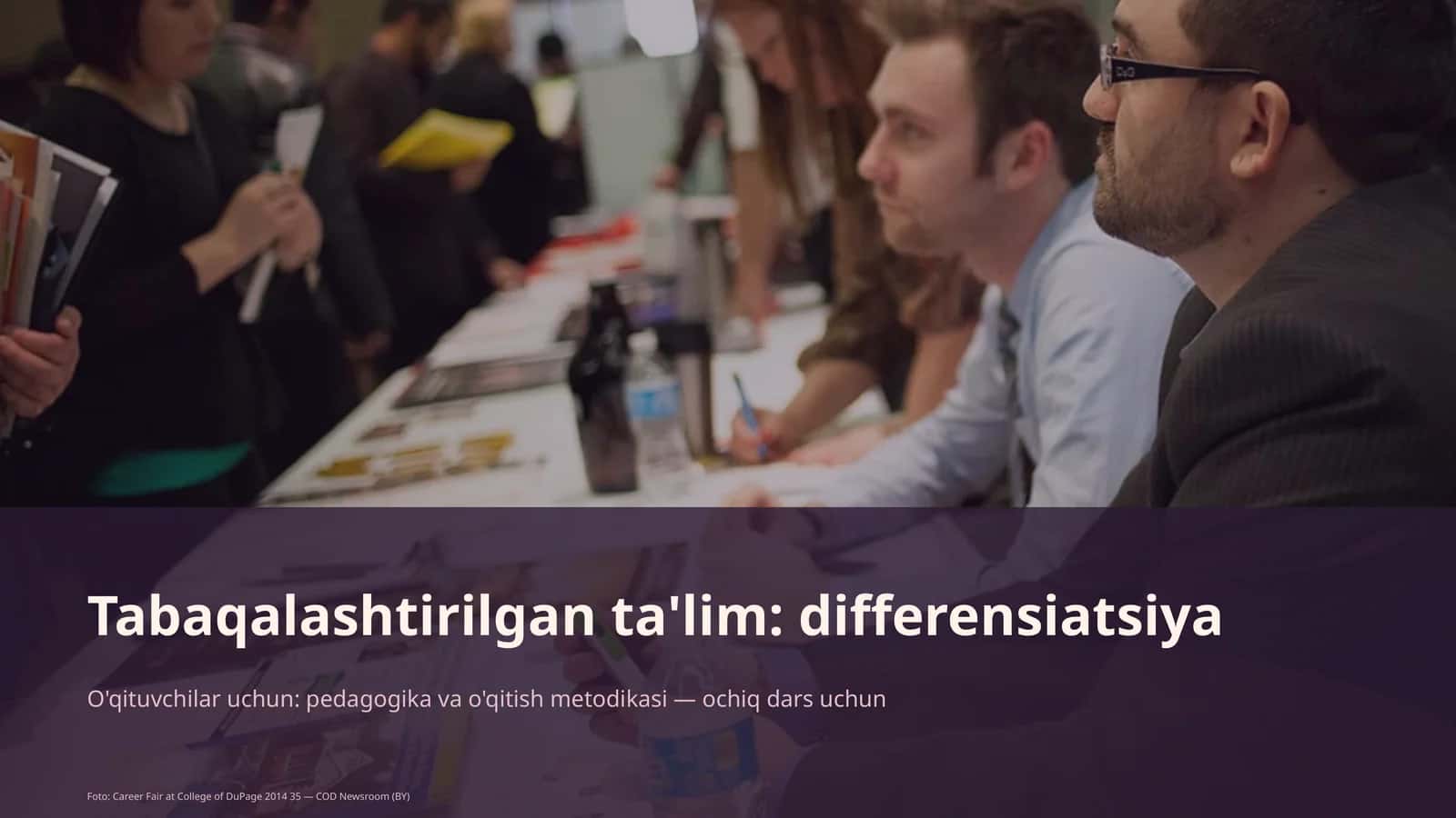 Tabaqalashtirilgan ta'lim: differensiatsiya 1