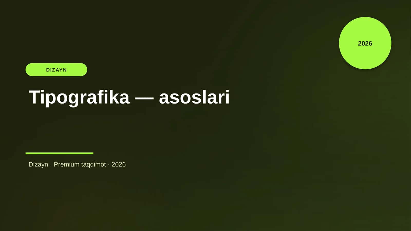 Tipografika — asoslari 1