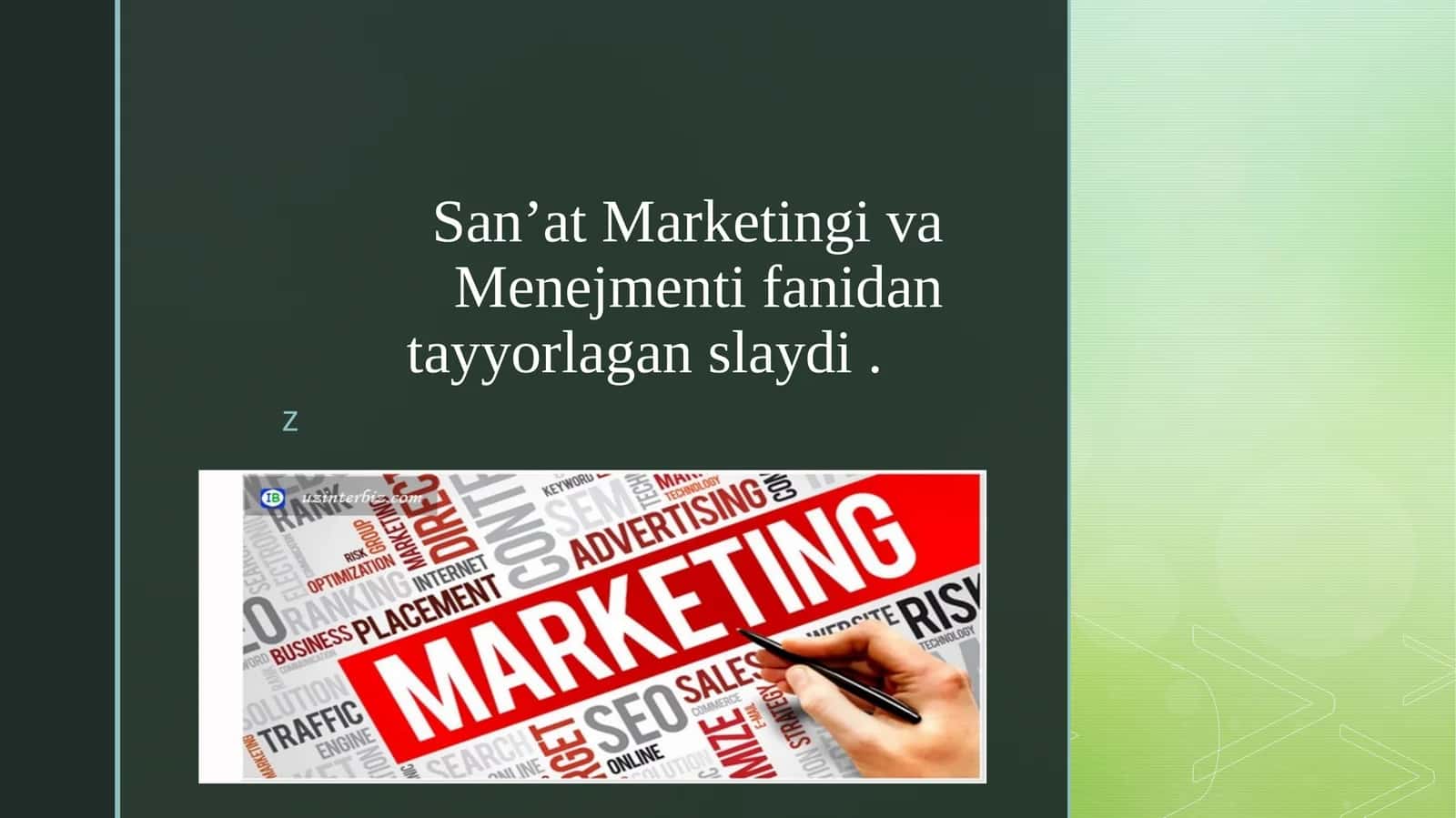 Madaniyat va San’at sohasidagi boshqaruvning o’ziga xos xususiyatlari 1