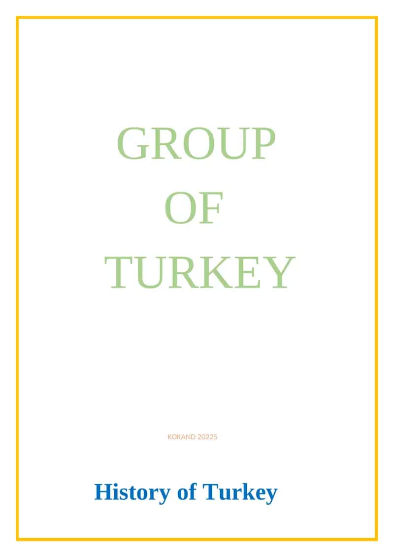 History of Turkey 1