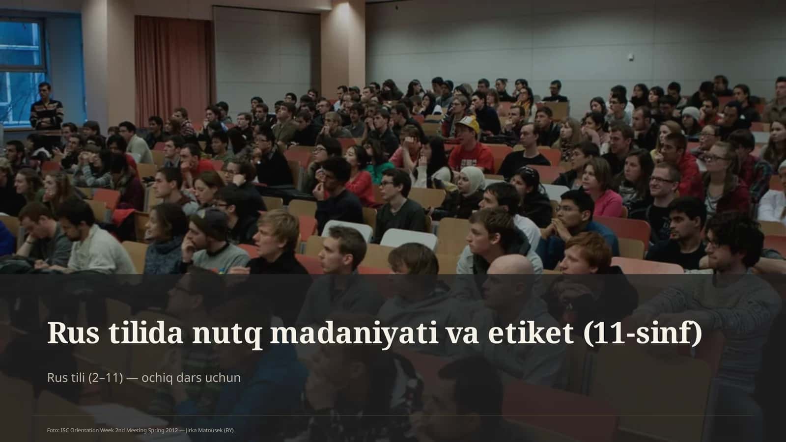 Rus tilida nutq madaniyati va etiket (11-sinf) 1