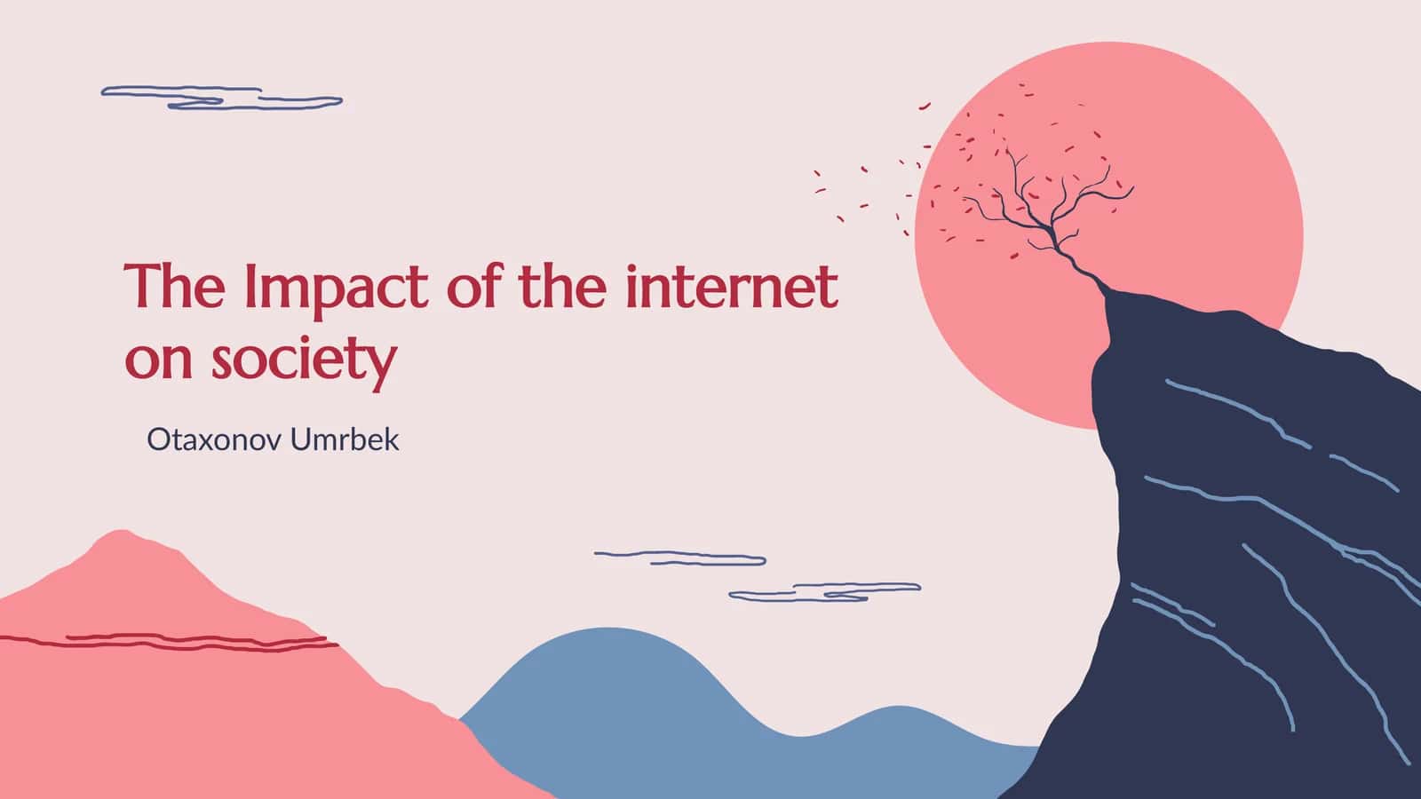 The Impact of the Internet on Society 1