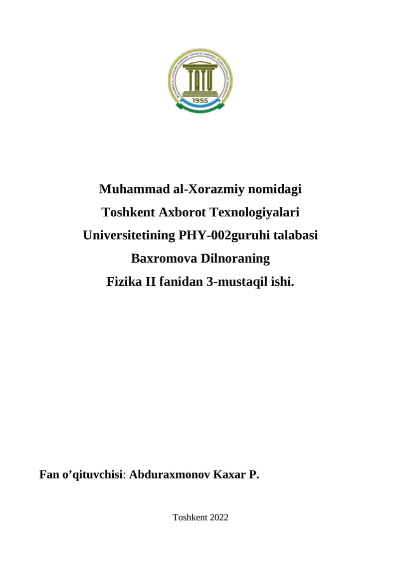 Erkin atomlarning energetik sathlari 1