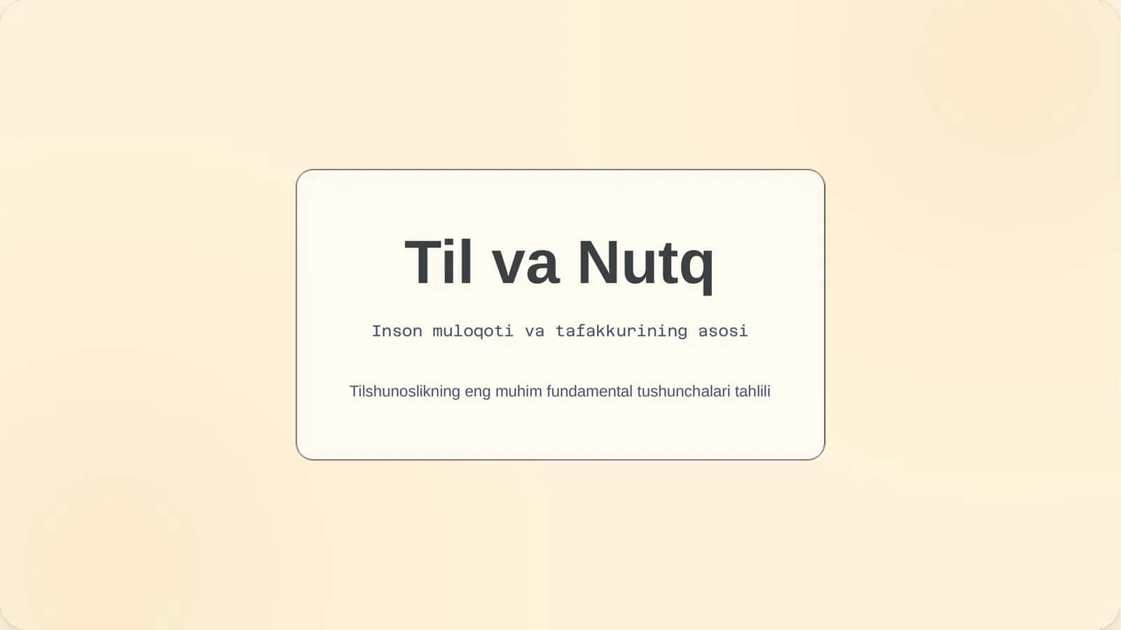 Til va Nutq 1