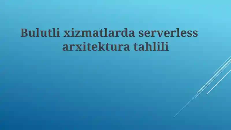 Serverless arxitektura