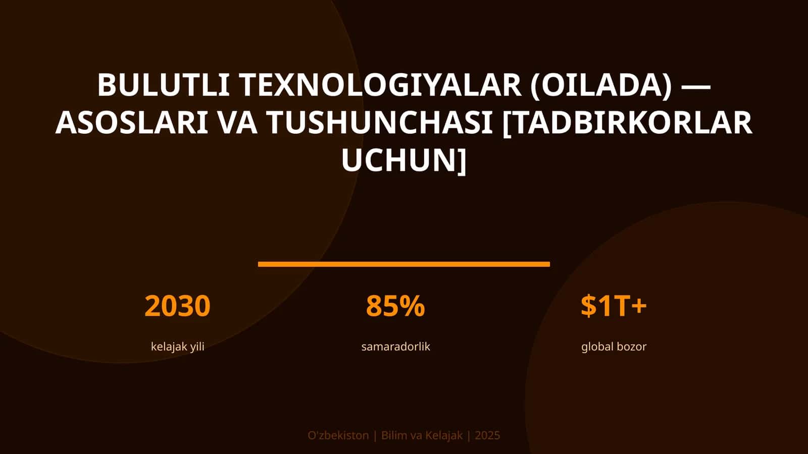Bulutli texnologiyalar (oilada) — asoslari va tushunchasi [tadbirkorlar uchun] 1