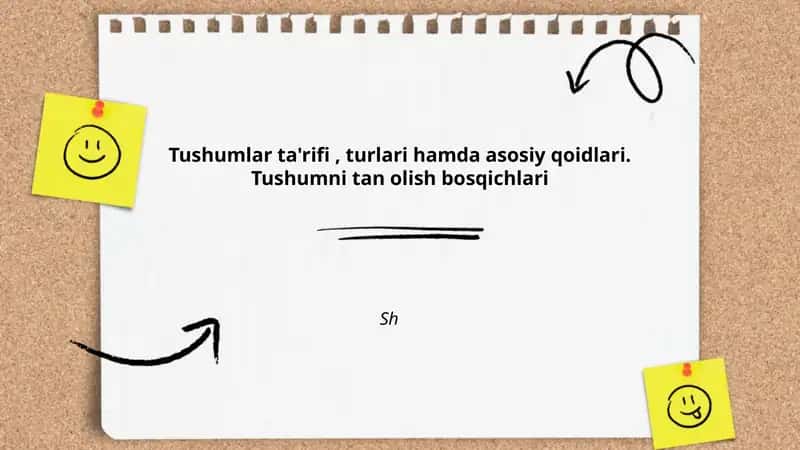 Tushumlar ta'rifi 1