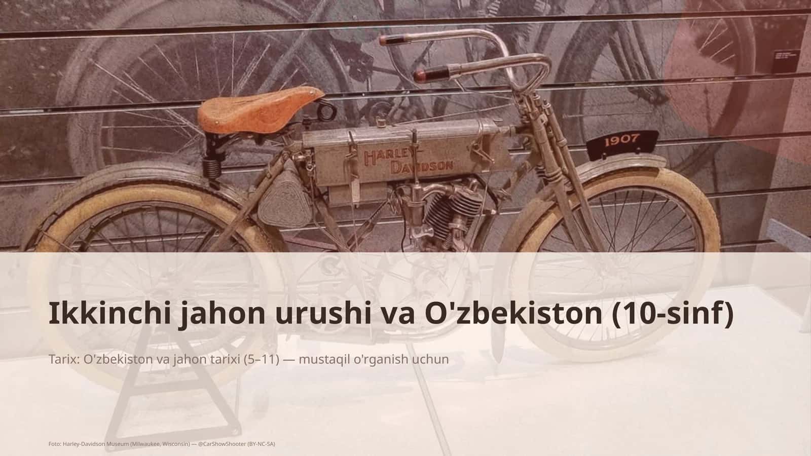 Ikkinchi jahon urushi va O'zbekiston (10-sinf) 1