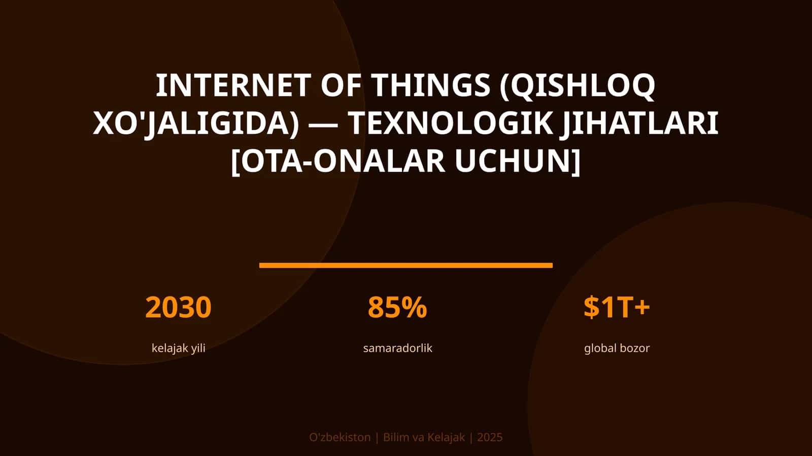 Internet of Things (qishloq xo'jaligida) — texnologik jihatlari [ota-onalar uchun] 1