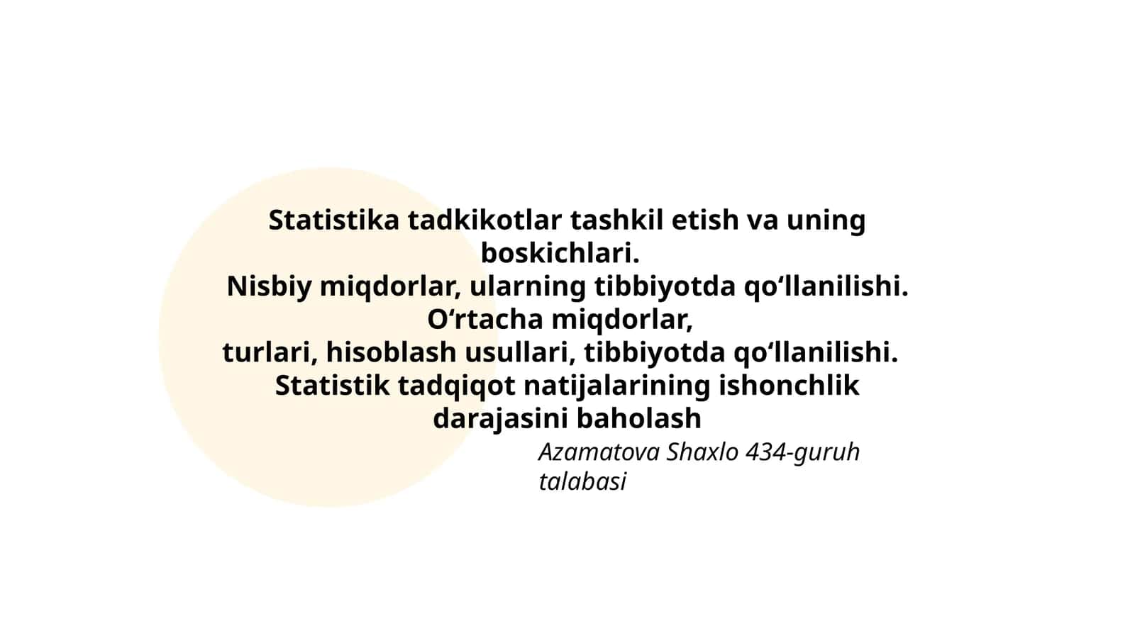 Statistika Tadqiqotlari 1