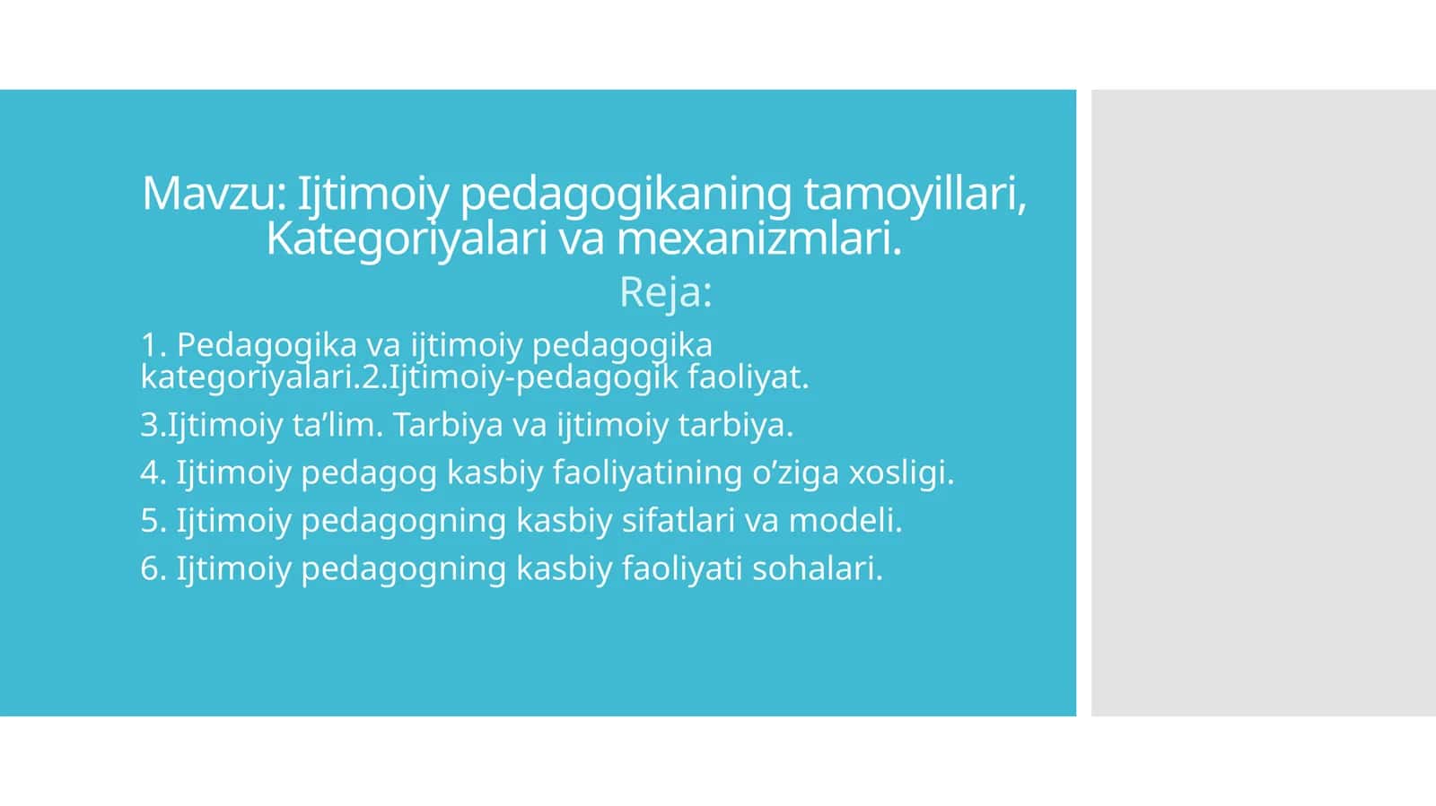 Ijtimoiy pedagogikaning tamoyillari, Kategoriyalari va mexanizmlari (2) 1