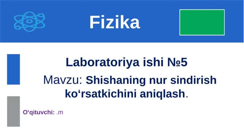 Laboratoriya ishi 1