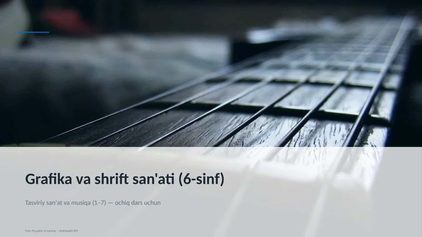 Grafika va shrift san'ati (6-sinf) 1