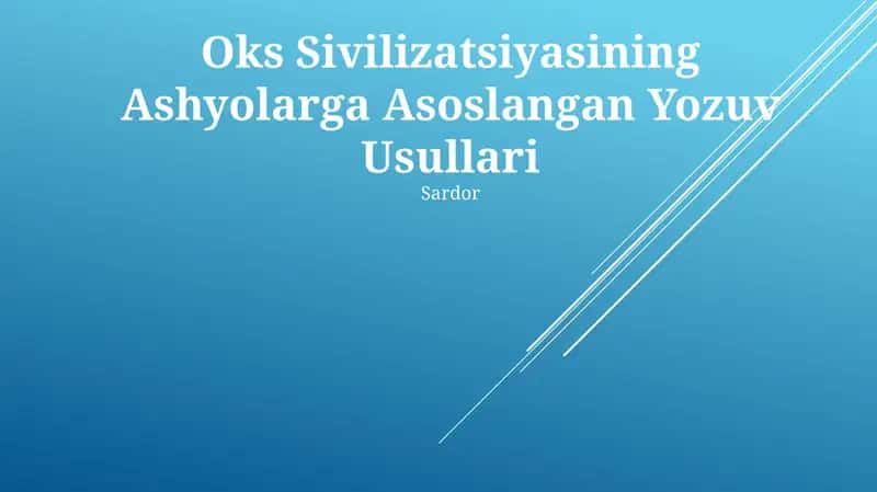 Shumer tsivilizatsiyasining mixxat yozuvi 1
